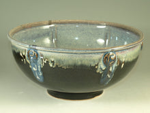 Load image into Gallery viewer, 10 cups Handmade serving bowl in tenmoku glaze wheel thrown pottery serving bowl