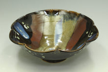Load image into Gallery viewer, Ceramic bowl with multicolored glaze on a white background