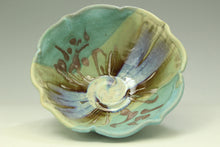 Load image into Gallery viewer, Handmade ceramic bowl with green and brown glaze on a neutral background