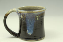 Load image into Gallery viewer, Small pottery Mug (12oz) in tenmoku black glaze - great morning coffee mugs