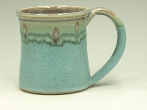 Ceramic mug with large Handle, wheel thown (12oz)