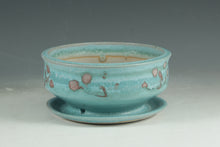 Load image into Gallery viewer, Pottery planter in turquoise glaze, succulent plants, flower, herb plant stoneware