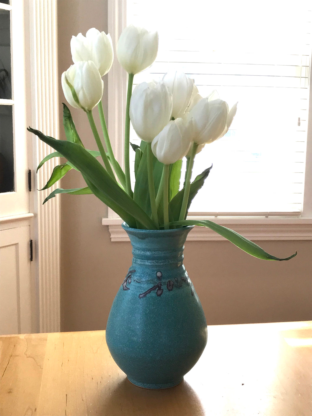 Vase turquoise