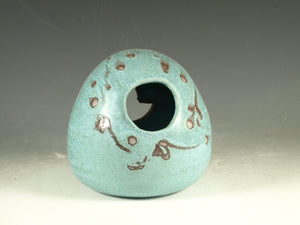 Bird bottle house - hand thrown stoneware pottery