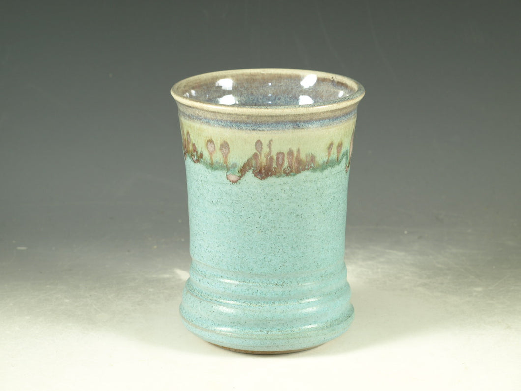 Vase Turquoise color stoneware