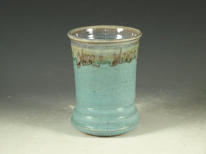 Vase Turquoise color stoneware