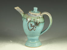 Load image into Gallery viewer, Teapot Turquoise color stoneware