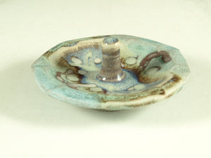 ring holder turquoise color stoneware