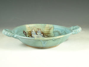 Bowl Turquoise color stoneware